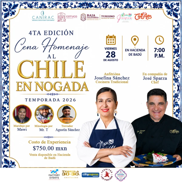 4to edición. Cena chile en nogada